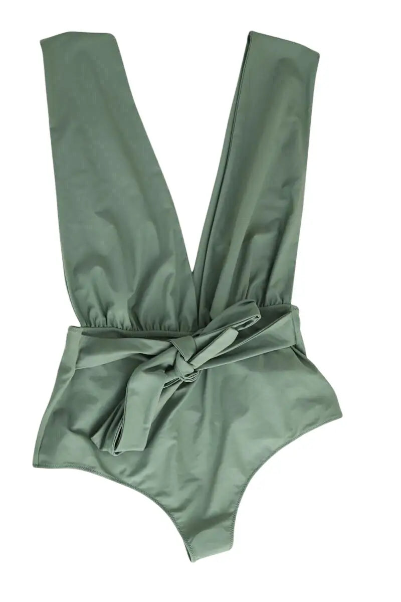 Maillot de bain Luz Sib Kaki en Polyamide, taille L - Seconde Main