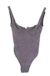Maillot de bain Rouje Noir en Synthétique, taille XS - Seconde Main