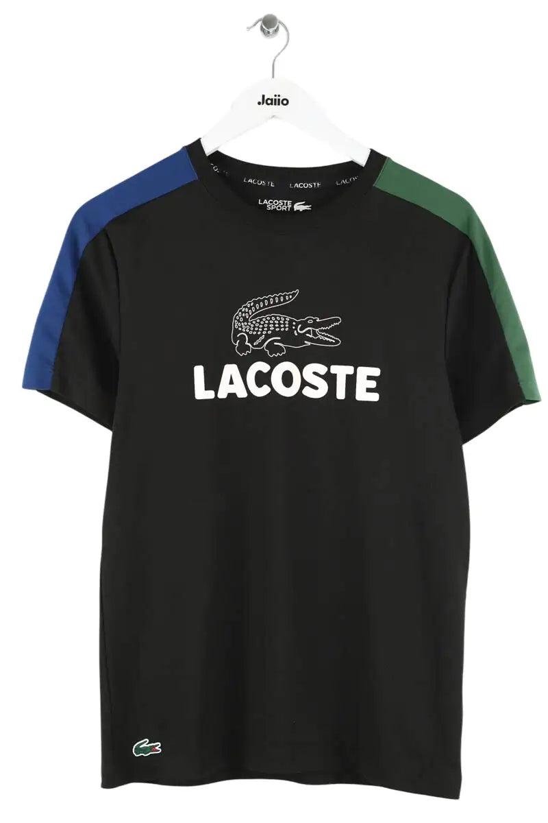 Maillot de sport Lacoste Noir en Polyester, taille XS - Seconde Main