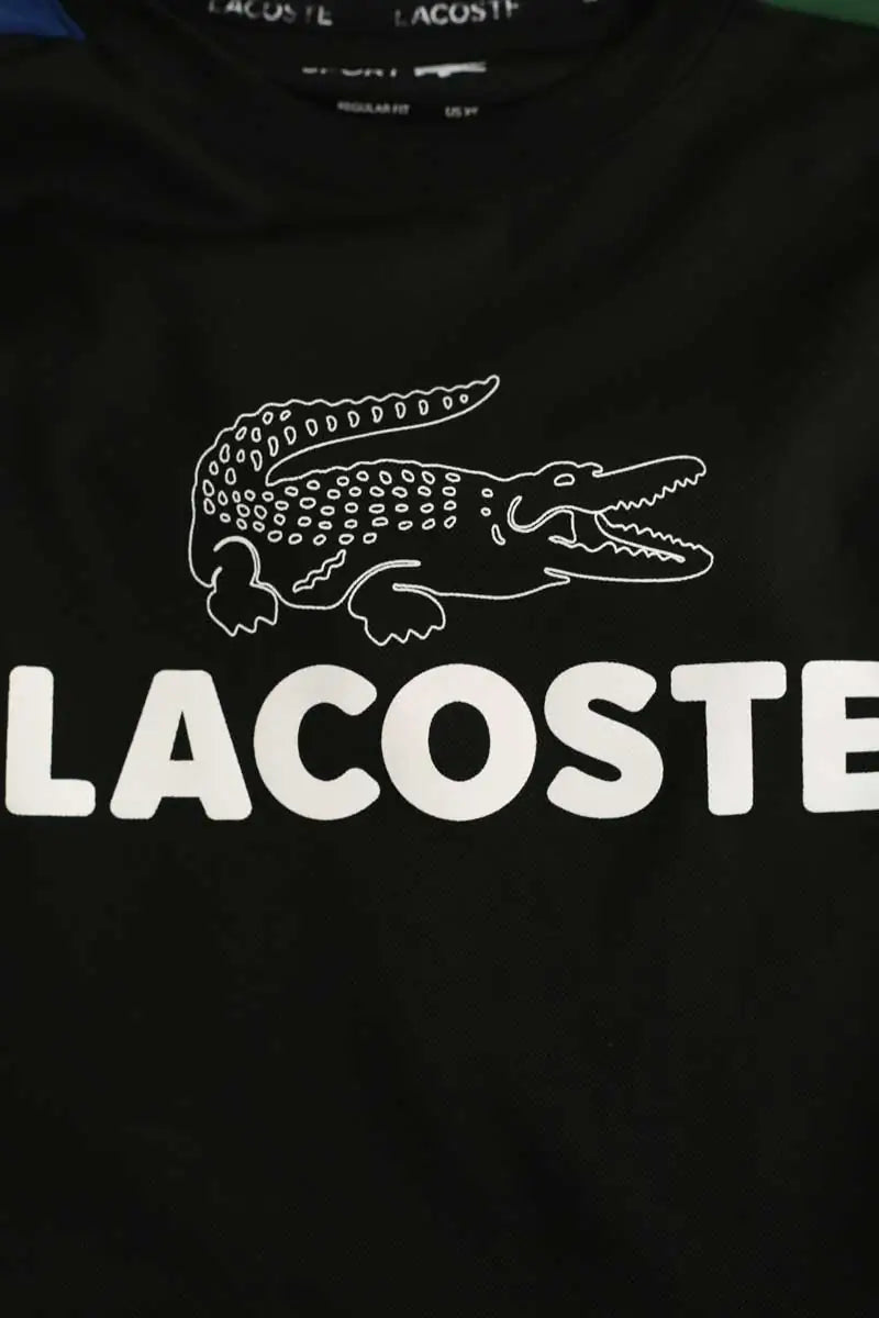 Maillot de sport Lacoste Noir en Polyester
