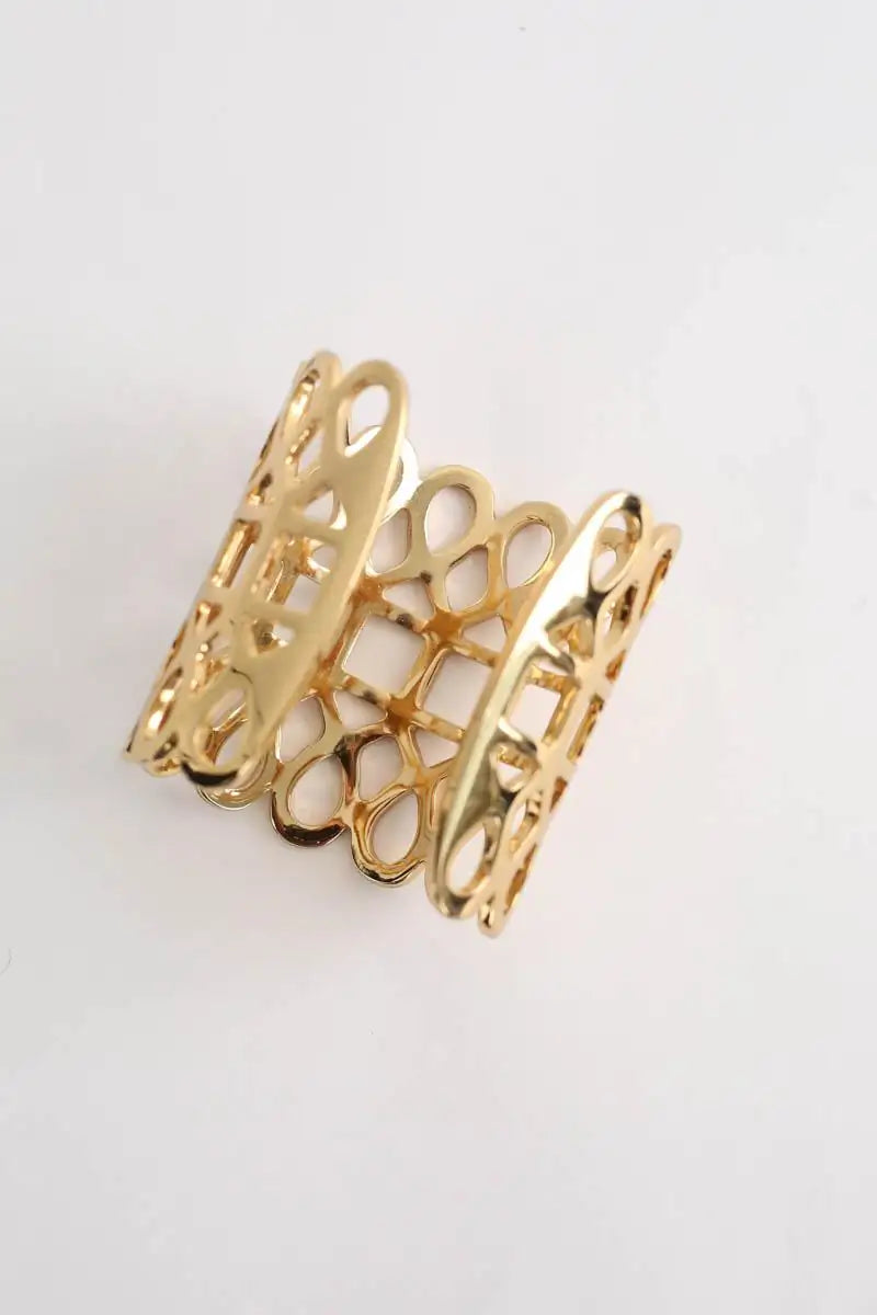 Manchette Tory Burch Doré en Métal