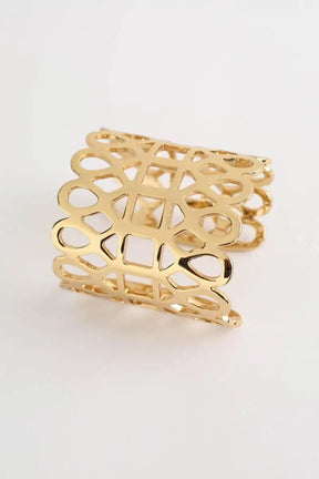 Manchette Tory Burch Doré en Métal