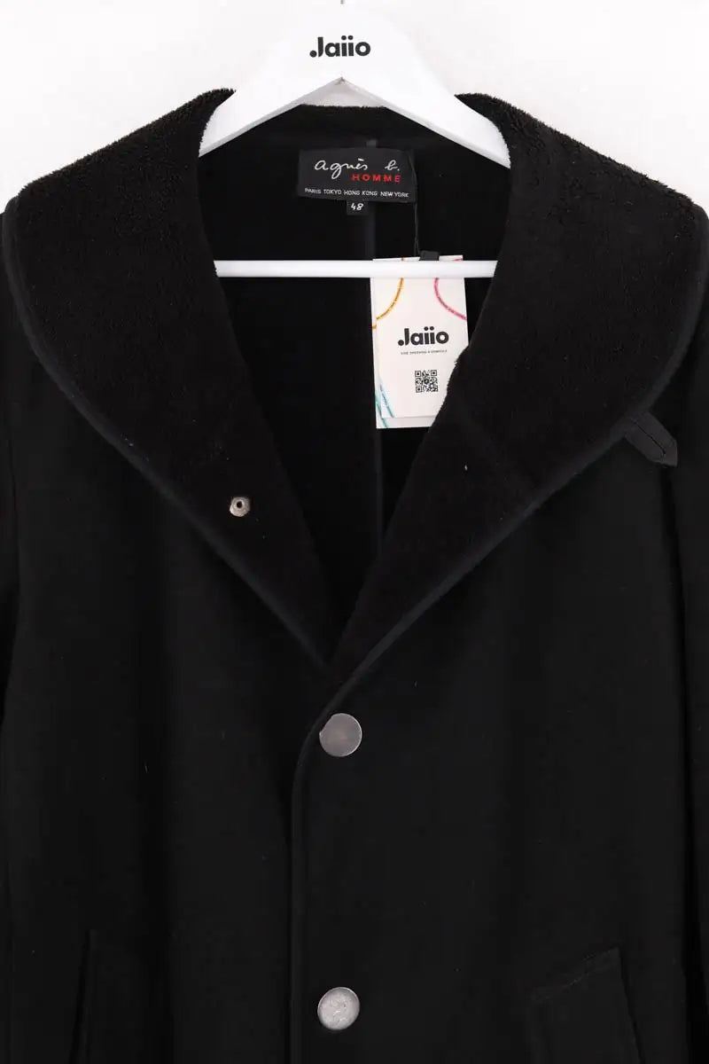 Manteau Agnès B. Noir en Synthétique