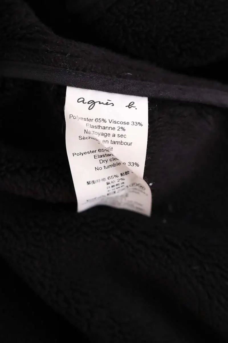 Manteau Agnès B. Noir en Synthétique
