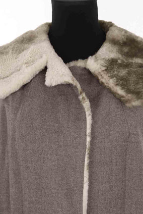 Manteau Alberta Ferretti Gris en Fourrure
