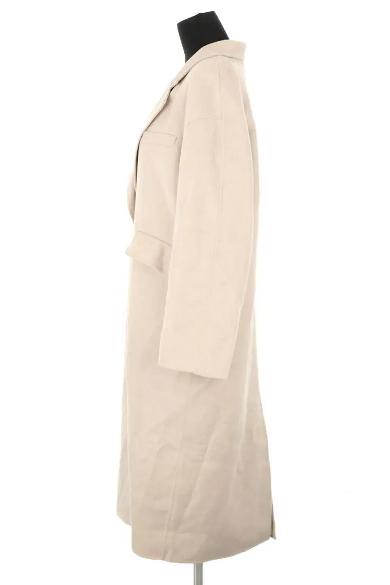 Manteau American Vintage Beige en Laine