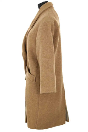 Manteau American Vintage Camel en Laine