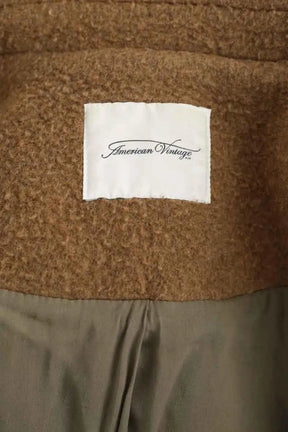 Manteau American Vintage Camel en Laine