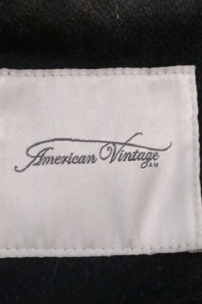 Manteau American Vintage Noir en Laine