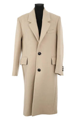 Manteau Ami Beige en Laine, taille S - Seconde Main