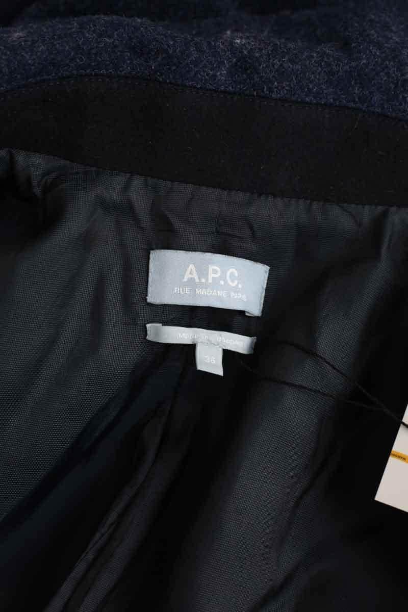 Manteau APC Marine en Laine