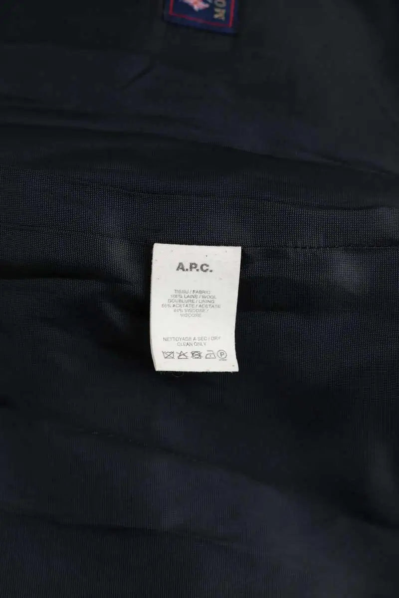 Manteau APC Marine en Laine
