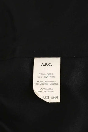 Manteau APC Noir en Laine