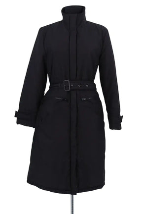Manteau Armani Jeans Noir en Synthétique - Seconde Main