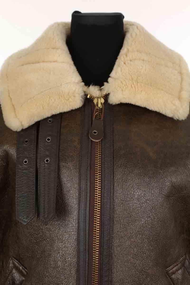 Manteau Avirex Marron en Cuir