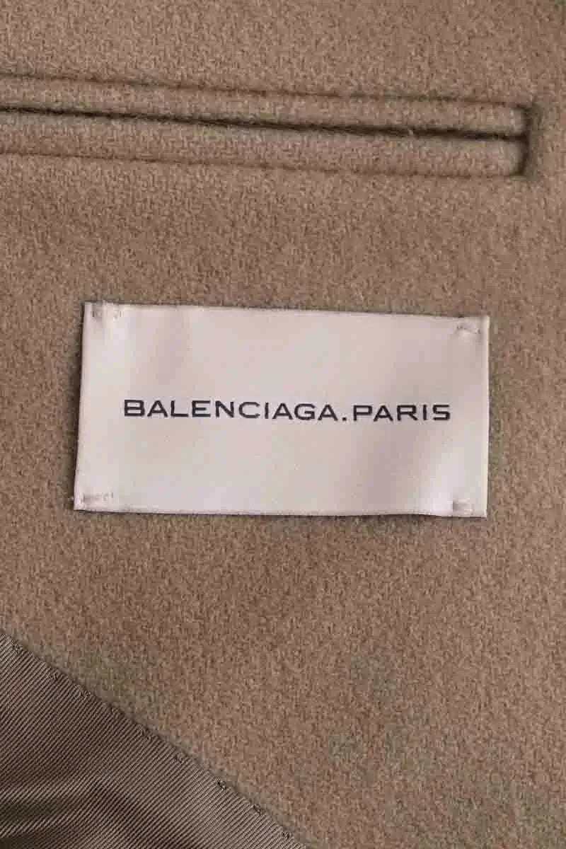 Manteau Balenciaga Kaki en Laine