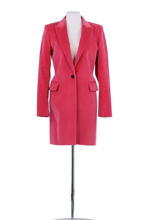 Manteau Barbara Bui Rose en Velours, taille M - Seconde Main