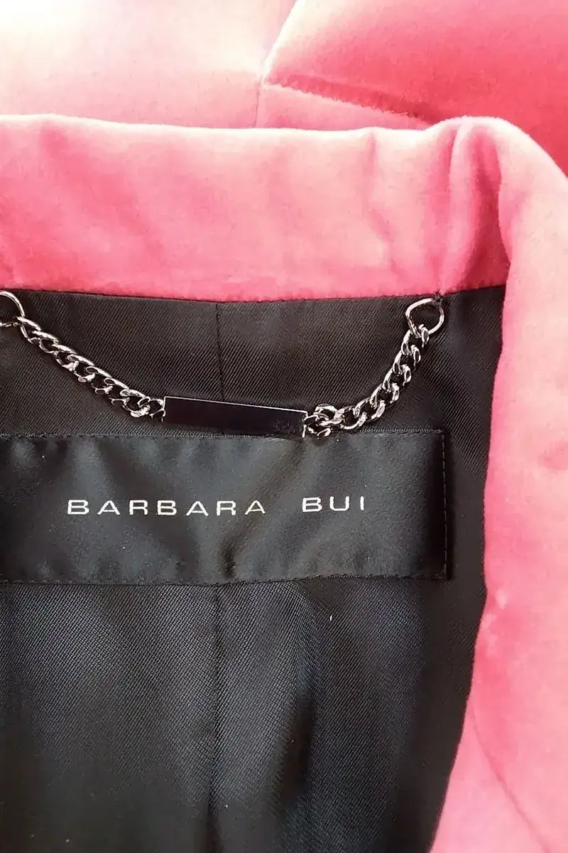 Manteau Barbara Bui Rose en Velours