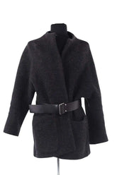 Manteau Ba&Sh Gris en Laine, taille S - Seconde Main