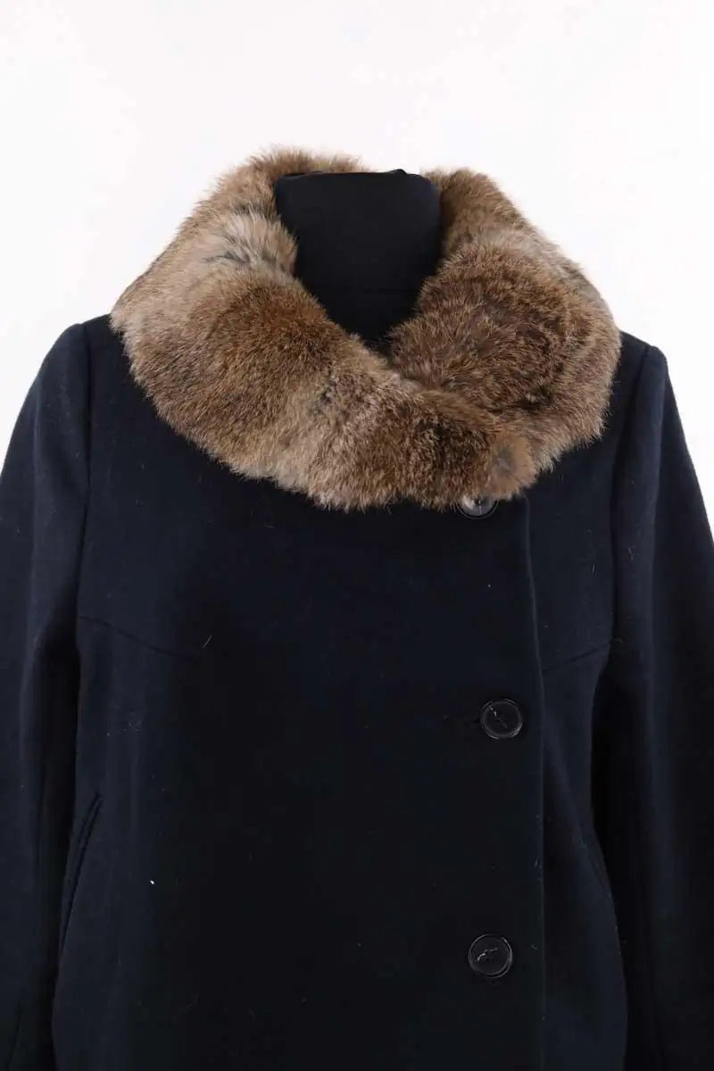 Manteau Ba&Sh Marine en Laine