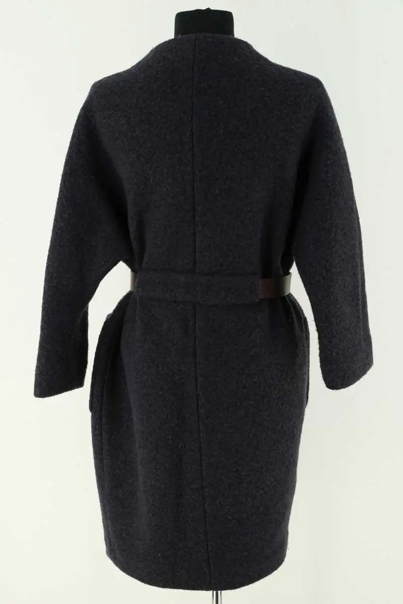Manteau Ba&Sh Marine en Laine