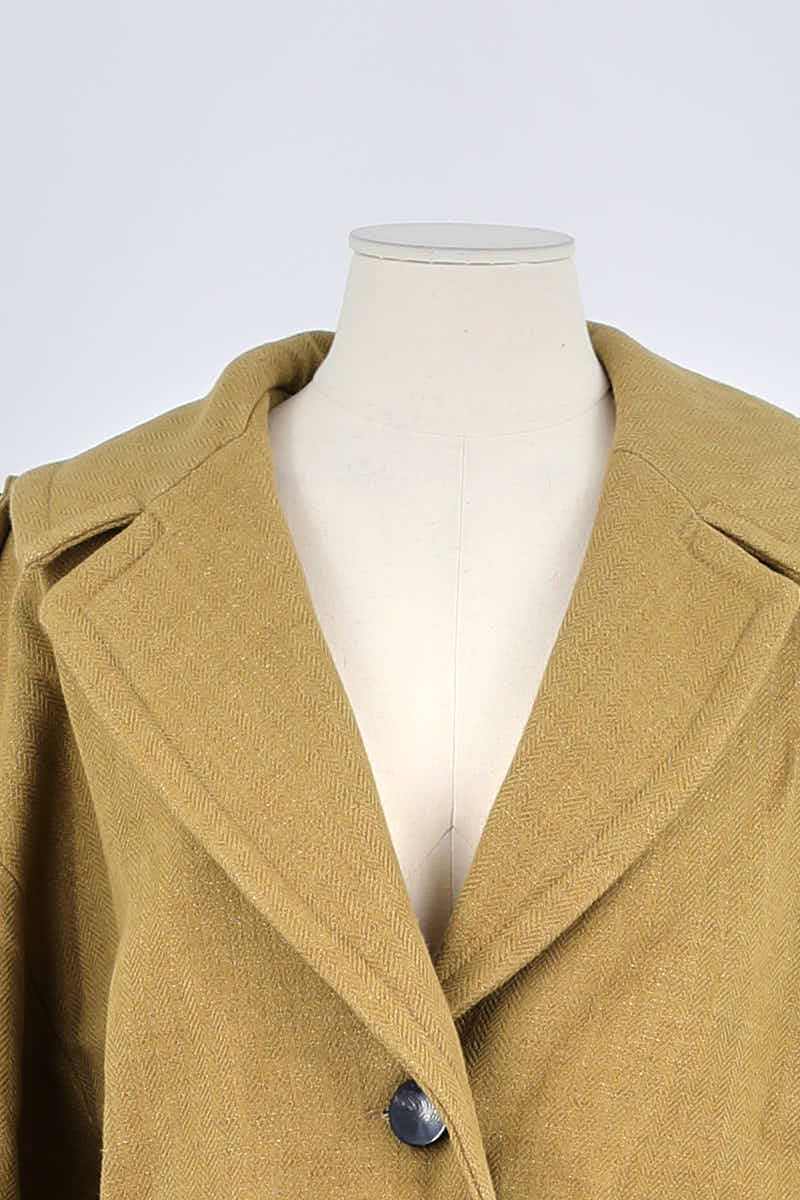 Manteau Bash Marron en Coton