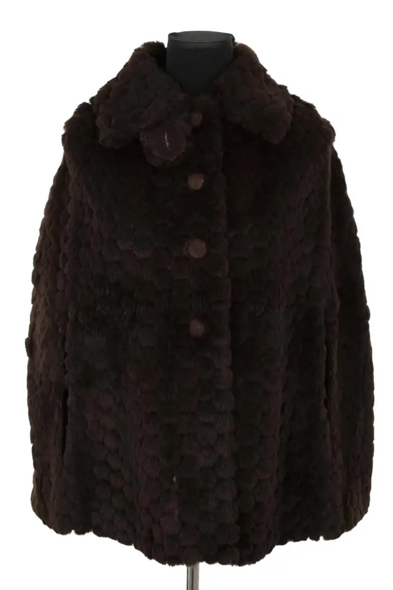 Manteau Ba&Sh Marron en Fourrure, taille S - Seconde Main
