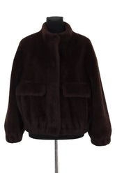 Manteau Ba&Sh Marron en Synthétique, taille S - Seconde Main