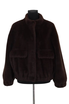 Manteau Ba&Sh Marron en Synthétique, taille S - Seconde Main