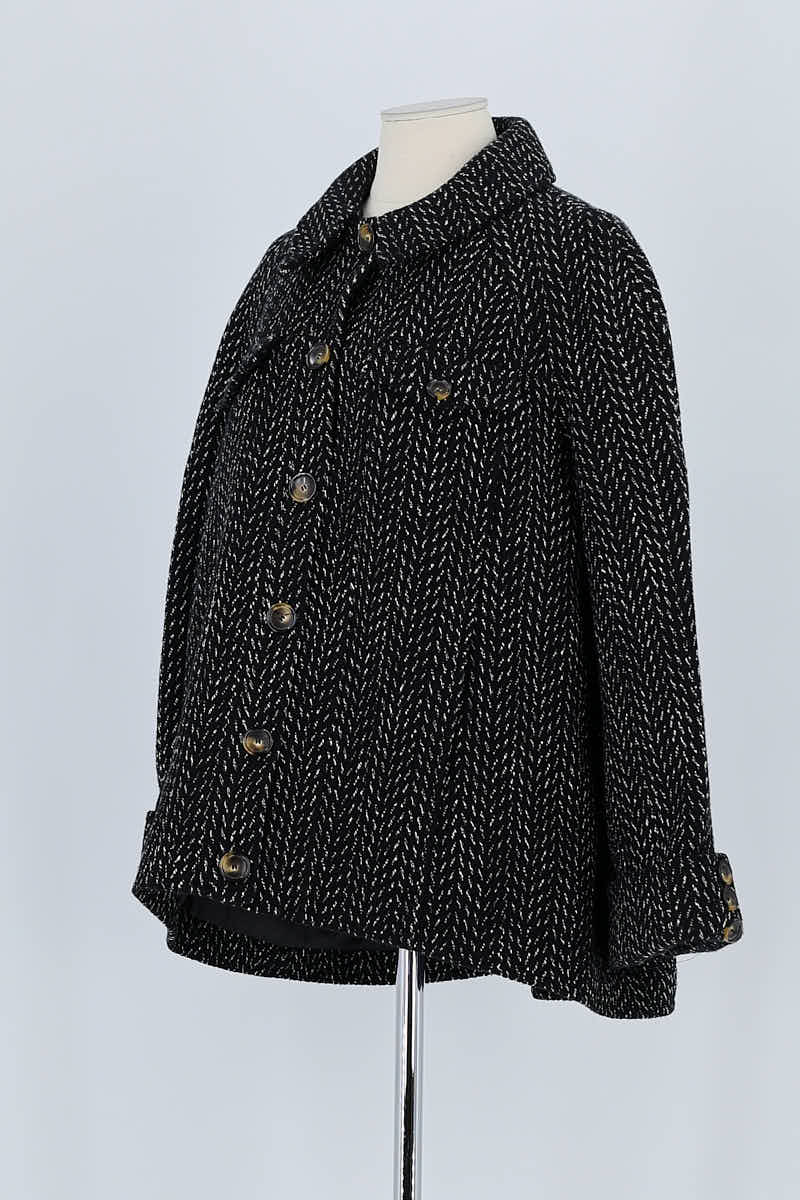 Manteau Bash Noir en Coton