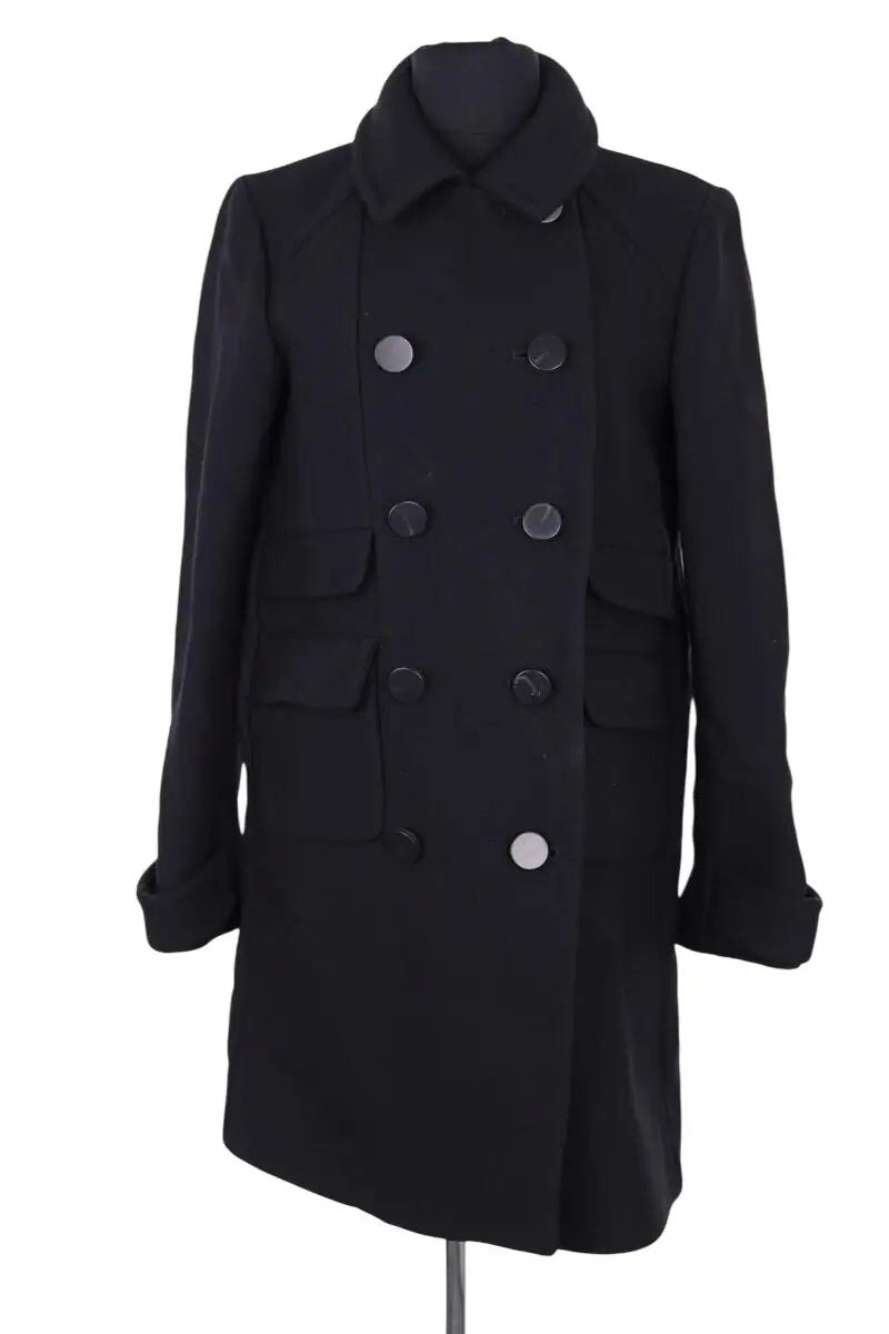 Manteau Ba&Sh Noir en Laine, taille S - Seconde Main