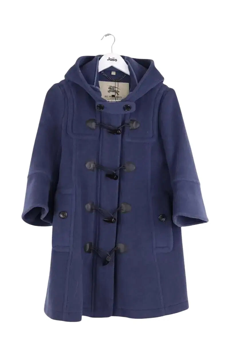Manteau Burberry Bleu en Laine, taille S - Seconde Main