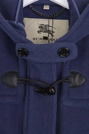 Manteau Burberry Bleu en Laine