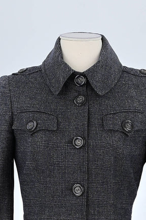 Manteau Burberry Gris en Laine