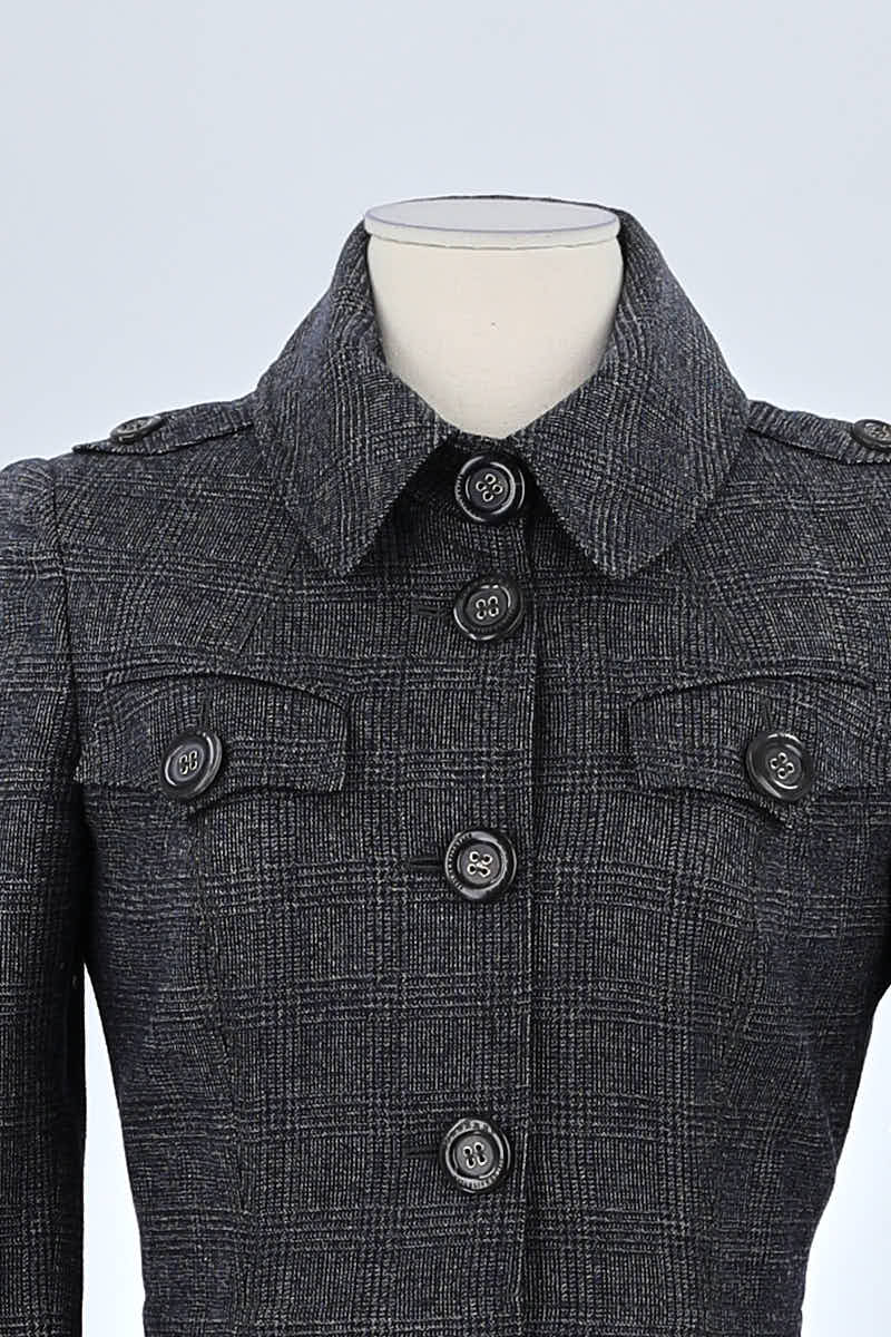 Manteau Burberry Gris en Laine