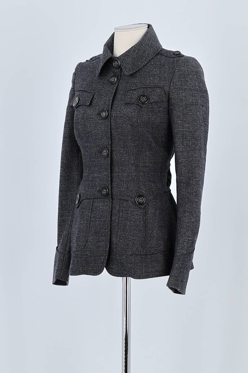 Manteau Burberry Gris en Laine
