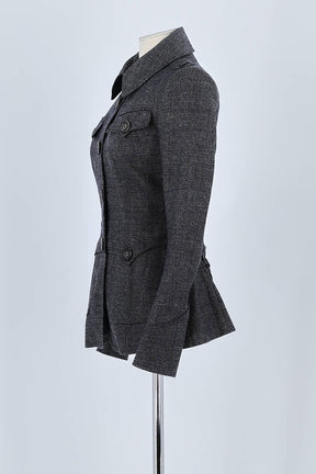 Manteau Burberry Gris en Laine