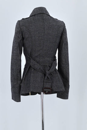 Manteau Burberry Gris en Laine