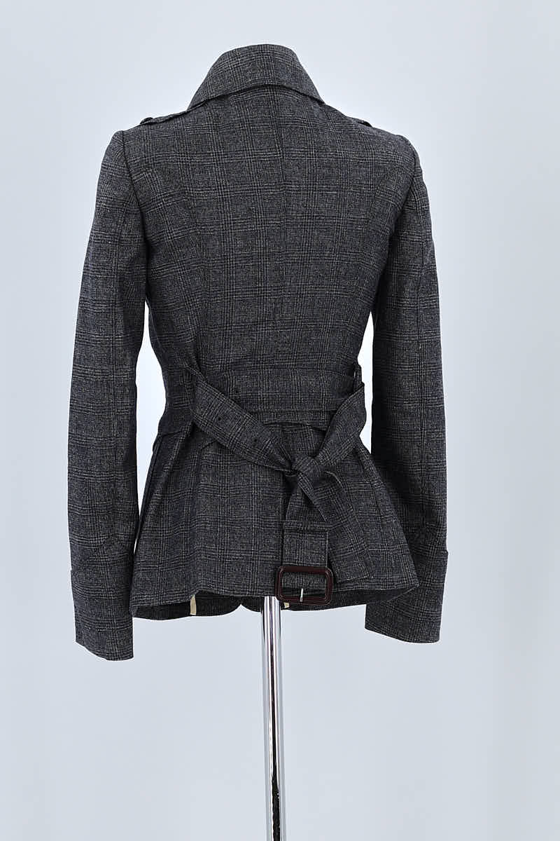 Manteau Burberry Gris en Laine