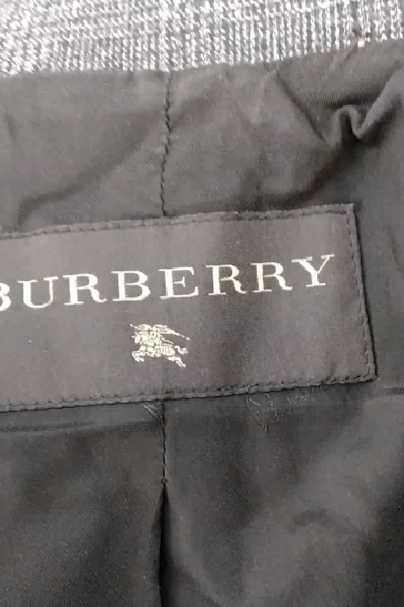 Manteau Burberry Gris en Laine