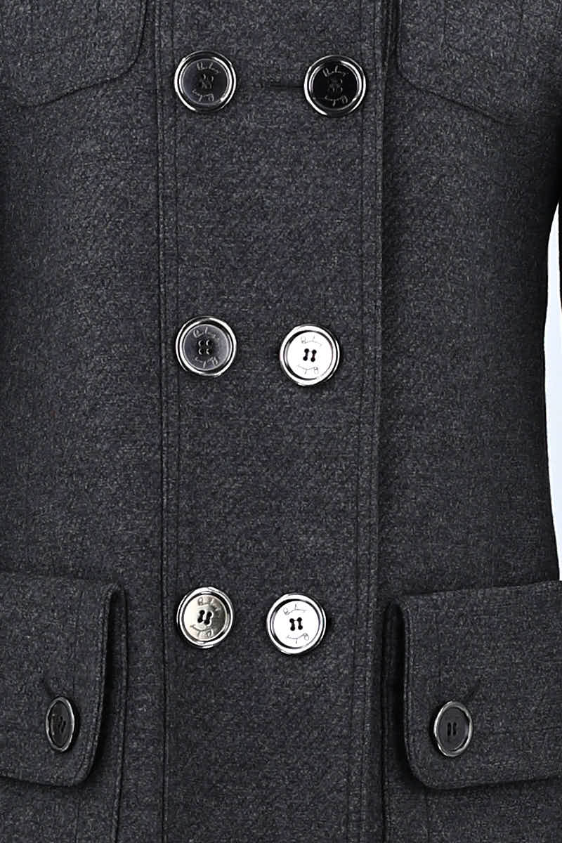 Manteau Burberry Gris en Laine