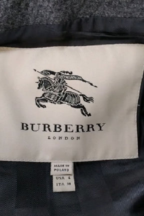 Manteau Burberry Gris en Laine