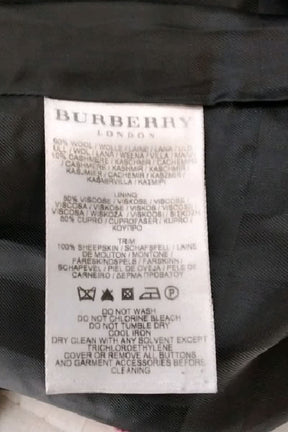 Manteau Burberry Gris en Laine