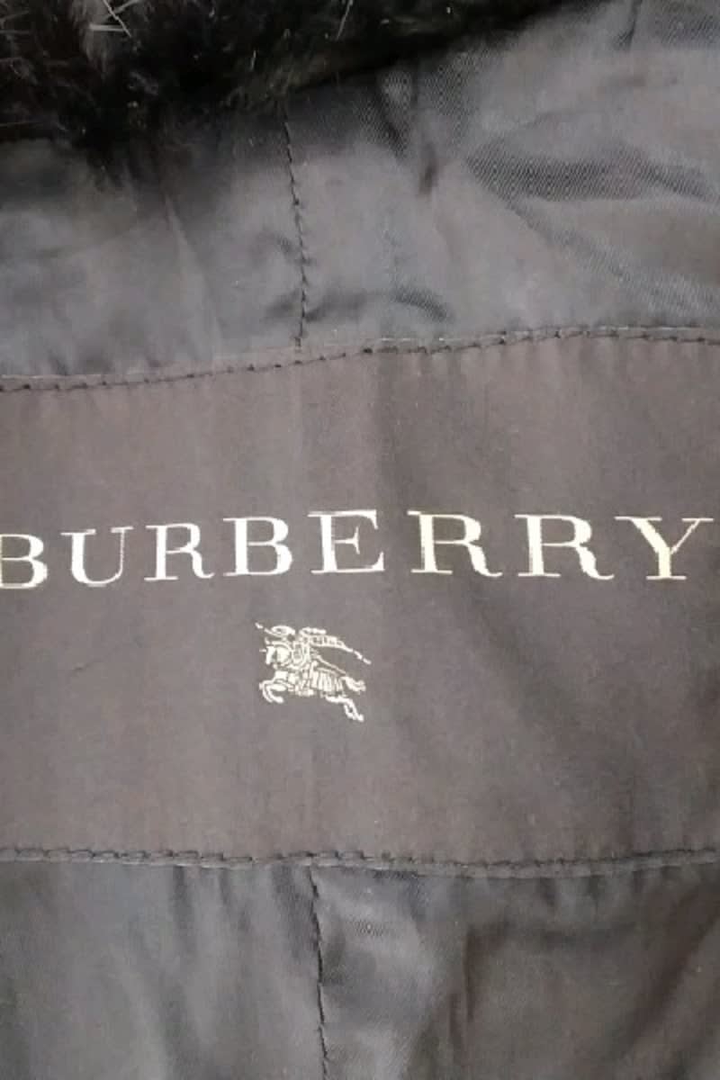 Manteau Burberry Noir en Cuir