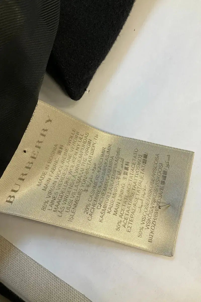 Manteau Burberry Noir en Laine