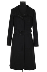 Manteau Burberry Noir en Laine, taille S - Seconde Main