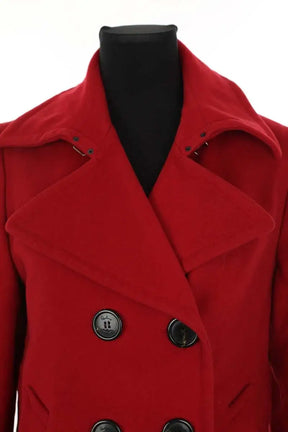 Manteau Burberry Rouge en Laine