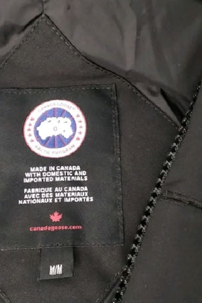 Manteau Canada Goose Noir en Coton