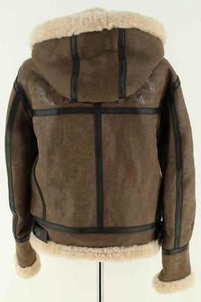Manteau Chloé Marron en Cuir