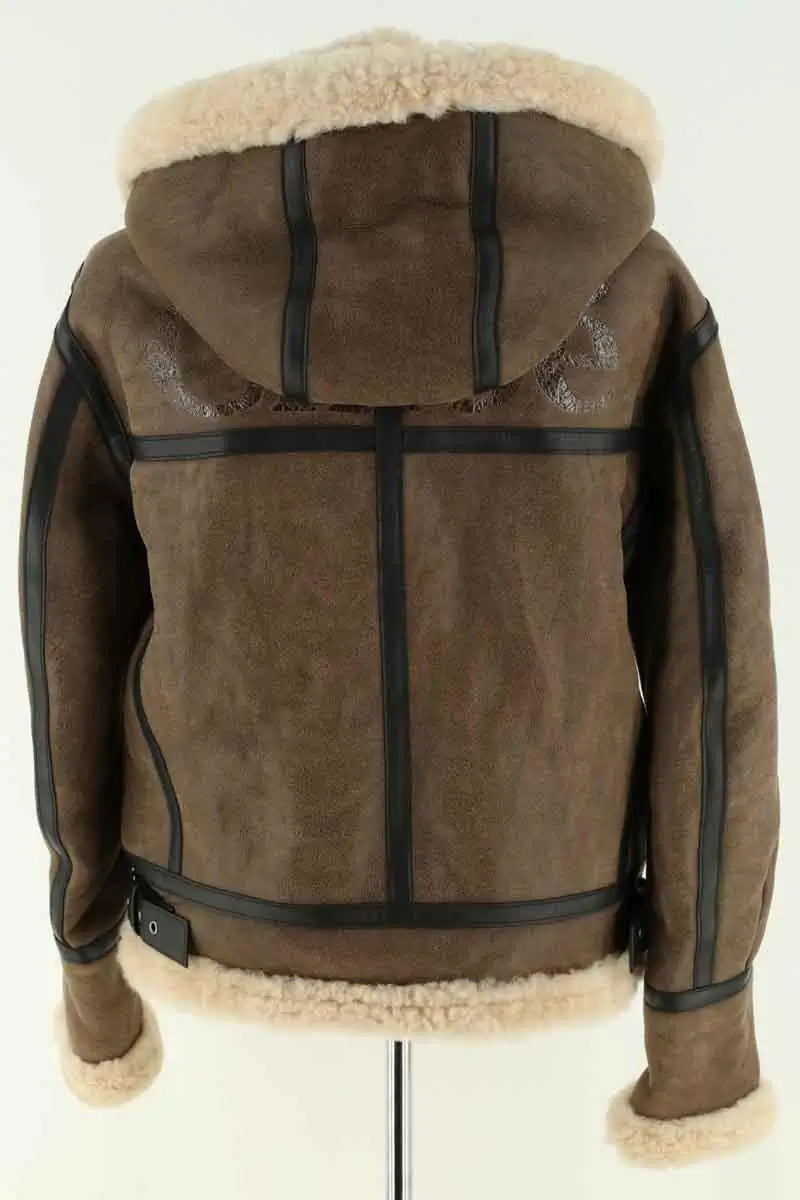 Manteau Chloé Marron en Cuir